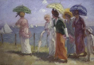 Promenade på stranden