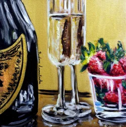 Champagne Wishes, 2025 (olja på duk)