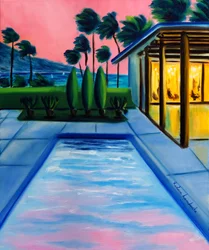 Endless Summer Sunset, 2025 (olja på duk)