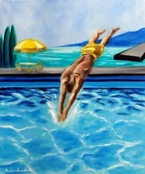 Into the Blue, 2025 (olja på duk)