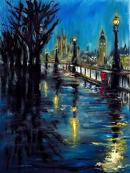 London Evening Promise, 2021 (olja på duk)