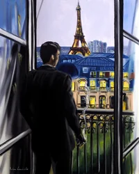 Parisian Solitude, 2025 (olja på duk)