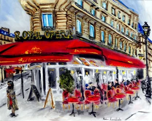 Royal Opera Restaurant Paris, 2022 (olja på duk)