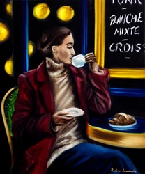Savouring Paris, 2024 (olja på duk)