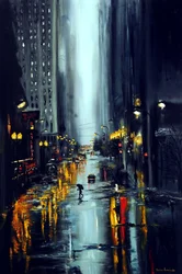 The Lights That Shine in New York, 2025 (olja på duk)