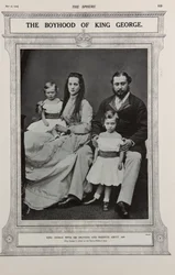Prinsen och prinsessan av Wales med två av sina barn (1867)