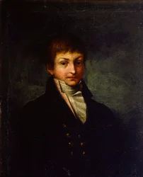 Porträtt av poeten Konstantin N Batyushkov, 1800-talet