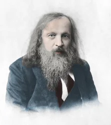 Dmitrij Ivanovitj Mendelejev (1834-1907), rysk kemist och uppfinnare