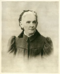 Porträtt av Maria Alexandrovna Ulanov (1835-1916), mor till Lenin (1870-1924). Fotografi, i "" Our Illyich"", State Edition for Children, Moskva