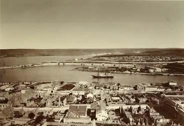 Södra viken och Cape Paul i Sevastopol (Sebastopol). Albuminfoto, slutet av 1850-talet. Institutet för den materiella kulturens historia, St Petersburg