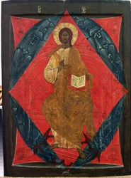 Kristus i majestät (tempera på panel)