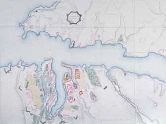 Karta över Sevastopol, 1854