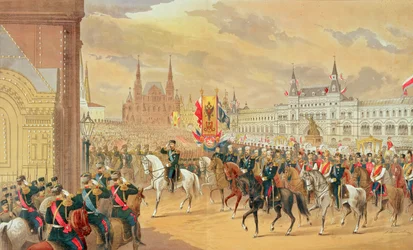 Tsar Nicholas II gifte sig med Alexandra, Moskva, 1896