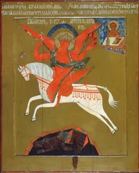Ärkeängeln Mikael, 1700-talet (tempera på panel)