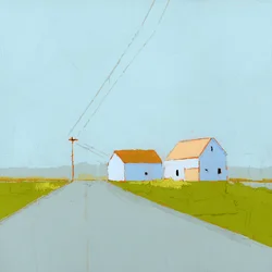 Cloudy Day, 2025 (akryl på träpanel)