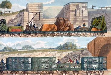 Tåg på Liverpool och Manchester Railway, 1832-1833