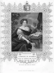 Katarina av Braganza, drottningkonsort till kung Charles II av England, 1800-talet.