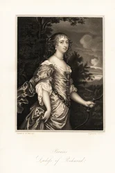 Porträtt av Frances Stuart, hertiginna av Richmond