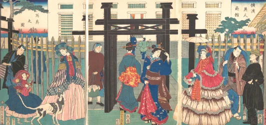 Foreign Business Etablissement i Yokohama, 1861.