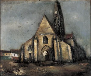 Kyrka, gränd i Paris