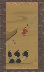 Aktiviteter under de tolv månaderna Tsukinami-e, sent 1790-tal.
