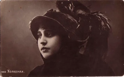 Vera Kholodnaya, rysk stumfilmsfru, 1910-talet.