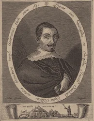 Porträtt av Jacob Judah Leon 1602-1675