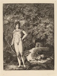 Apollo med båge och drake