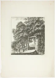 Fiske från ett fönster, plansch tre ur Paysages Dédiés à M. Warelet