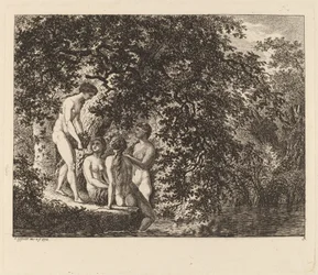 Flicka som bär en fruktkorg, 1770.