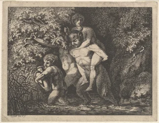 Satyrfamiljen, på väg, 1700-talet.