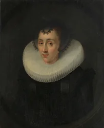 Porträtt av Hortensia del Prado, ca 1625 (olja på pannå)