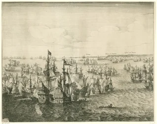 Slaget vid Duins (vänster skylt), 1639