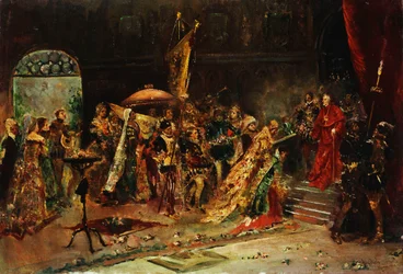 Presentation till kardinalen, 1877