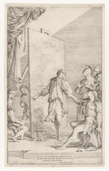 Alexander den store i Apelles studio