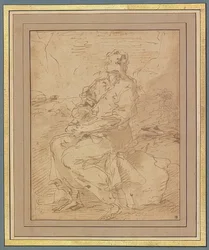Saint Francis, utkast. 1649-60