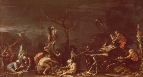 Scene of Witches (olja på duk)