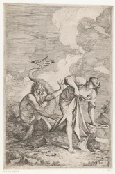 Scylla flyr från Glaucus