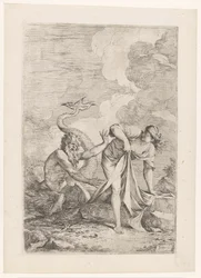 Scylla flyr från Glaucus