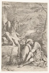 Tiberinus visar sig för Aeneas