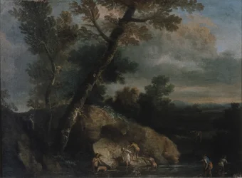 Havslandskap med rånare