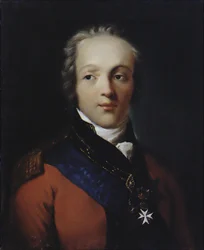 Porträtt av greve Fjodor Vasilyevich Rostopchin 1763-1826, 1800