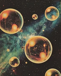 Kosmiska gyllene bubblor