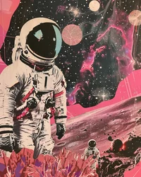 Kosmisk rosa astronaut
