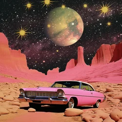 Kosmisk rosa ökenutflykt