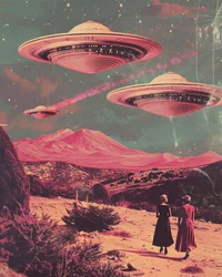 UFO-möte i öknen