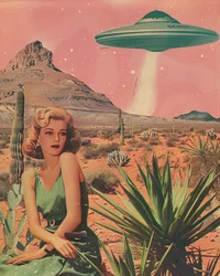 UFO-möte i öknen