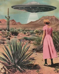 UFO-möte i öknen
