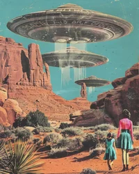 UFO-möte i öknen