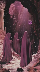 Den mystiska grottan på den lila planeten